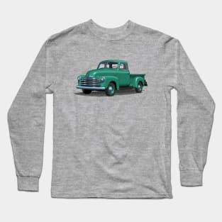 green 1949 chevrolet pick up truck Long Sleeve T-Shirt